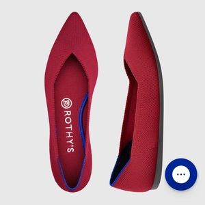 Rothy’s Pointed Flats in Red